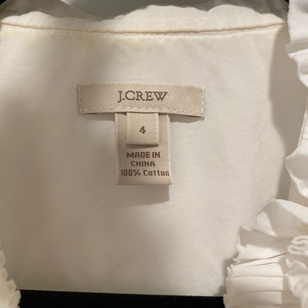 J. Crew Romantic Ruffle button down - Picture 4 of 4